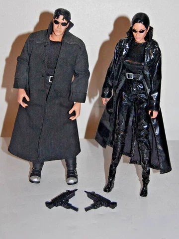 Vintage Matrix Figures Neo & Trinity 12”Musicland Exclusive 2000 N2 Toys Cover