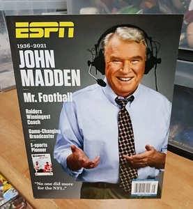 John Madden ESPN Special Tribute Magazine Mr Football - Imagen 1 de 2