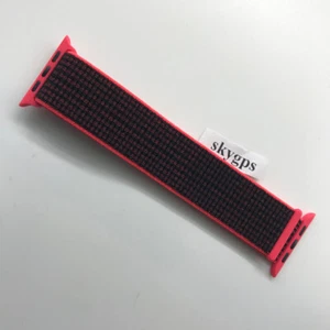Cinturino originale Apple Watch NIKE Sport loop 42 mm 44 mm cremisi brillante/nero - Foto 1 di 12