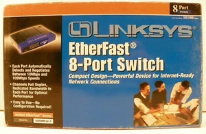 Linksys EtherFast 10/100 8-Port Workgroup Switch EZXS88W - 8 ports NIB - Picture 1 of 2