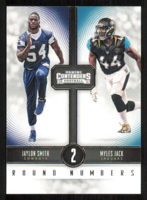2016 Panini Contenders Round Numbers #8 Jaylon Smith/Myles Jack - Image 1 of 2