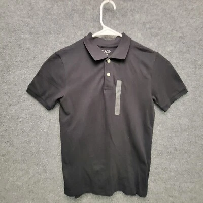 The Place Boys Polo Shirt Size L 10/12 Black Short Sleeve - Image 1 of 4