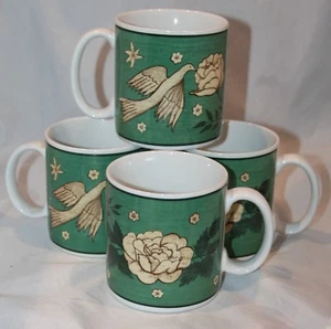 4 NWOB Sakura MUGS cups Brandon Rose Brandon House Kimble white rose - Picture 1 of 1
