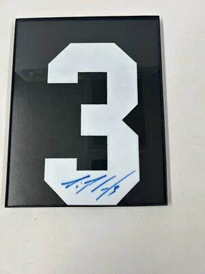 Hockey Jersey Number 3  Autographed By Dion Phaneuf Toronto Maple Leafs - Image 1 of 4