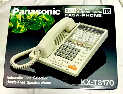 Panasonic KX-T3170 Integrated Telephone System White, 3 Line - New Vintage - Image 1 of 4