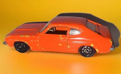 Vintage Corgi Toys Ford Capri 3 litre GT Car Rare Dayglo Orange - Image 1 of 4
