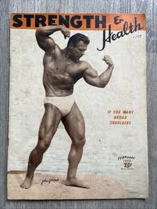 STRENGTH & HEALTH Magazine JOHN GRIMEK + MAHMUD FAYAD EGYPT FEB 1950 VOL 18 NO 2 - Picture 1 of 24