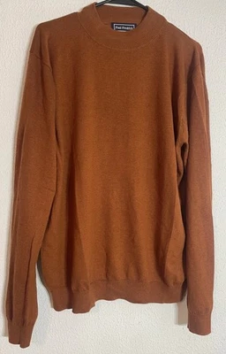 Paul Fredrick Sweater Mens Large Silk Cashmere Blend Crewneck Pullover - Image 1 of 4
