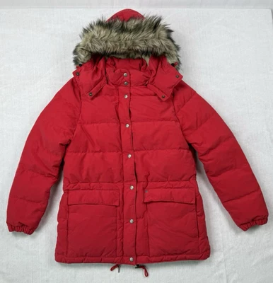 Denim & Supply Ralph Lauren женщин средний красный вниз парка пуховик куртка - Изображение 1 из 4