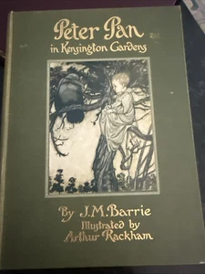 1914 ARTHUR RACKHAM Antique PETER PAN IN KENSINGTON GARDENS Fantasy/ Fairy Tales - Bild 1 von 15