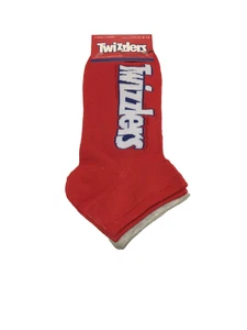 HERSHEY'S Twizzlers Candy 2 Paar Neuheit Söckchen Erwachsene Schuhgröße 6-12 neu mit Etikett - Bild 1 von 5