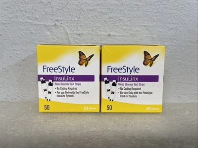 Tiras reactivas de glucosa en sangre FreeStyle InsuLinx 100 tiras 31/01/2026 nuevas selladas Foto 1 de 4