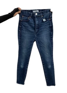 MOUSSY VINTAGE Women's Skinny Jeans Size 26 Made in Japan Blue 26x26.5 #P4 - Picture 1 of 13