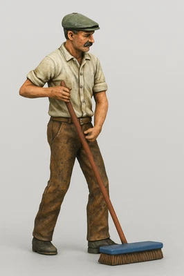 JAGER HOBBY TG11 Mobile Marine VIC Vital Spark Deck crew sweeping swabbing