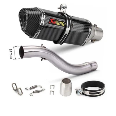 Deslizable para Triumph Daytona 675R 2006-2012 puntas de escape sistema de tubo de enlace medio EE. UU. Foto 1 de 4