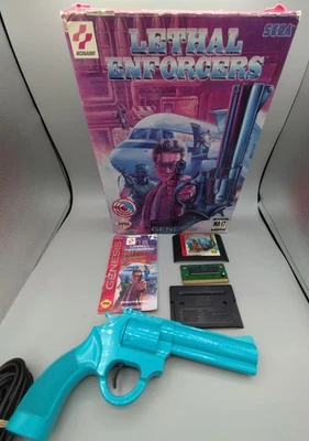 Lethal Enforcers Sega Genesis The Justifier Game And Revolver In Box Very Good - Image 1 of 2