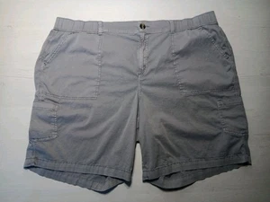 NWT Sonoma Comfort Grey Cargo Shorts 24W Women's - Picture 1 of 12