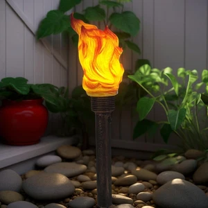 Ceiutrye Handheld Torch Light, Flame Lamp, Bonfire Party Torch, Realistic Flame - Picture 1 of 12