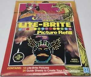 Dungeons and Dragons (1983) Lite Brite Picture Refill Sheets Rare - Picture 1 of 9
