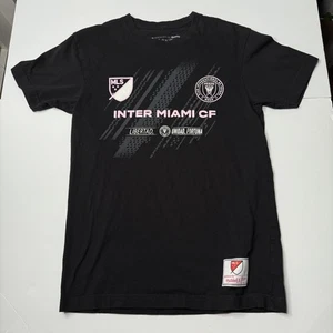 Chemise Inter Miami CF homme petit noir MLS football logo Mitchell & Ness Club Tee - Photo 1/5