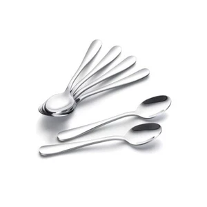 Coffee Spoons Mini Espresso Spoons 6 Pieces Stainless Steel Spoons Silverware  - Picture 1 of 9