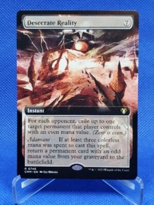 Desecrate Reality ( extended art ) Commander Master - Magic the Gathering