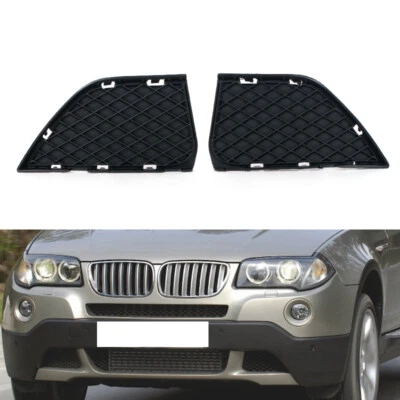 Par de parachoques delantero rejilla exterior rejilla cerrada para BMW X3 E83 LCI 2007 2008-2010 Foto 1 de 4