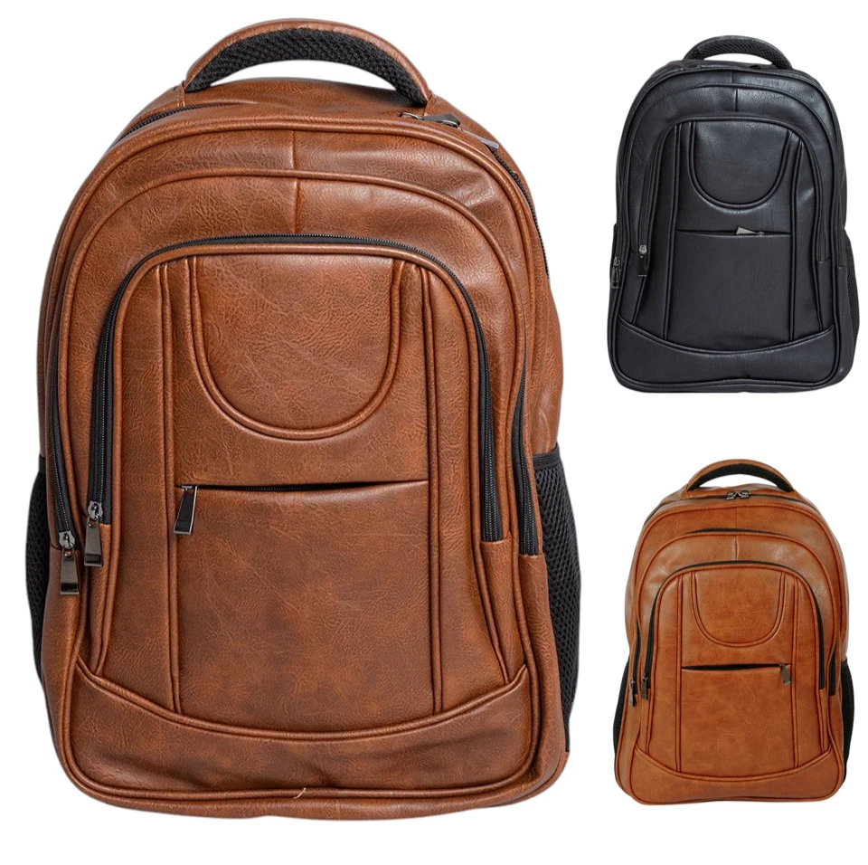 Zaino Uomo Pelle Grande Viaggio Multitasche Porta PC da Lavoro Capiente Comodo - Immagine 1 di 1