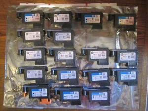 HP 91 SET 17 USED PRINTHEADS DESIGNJET Z6100 REPAIR REFILL RECONDITION C9460A - Afbeelding 1 van 5