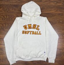 vintage university of missouri st louis hoodie russell athletic small white V2