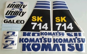 KOMATSU SK 714 DECAL KIT STICKER SET GRAFIK - Bild 1 von 2