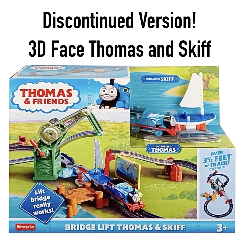 Mattel Uk-thomas Push Along - Bridge Lift Thomas & Skiff PUS