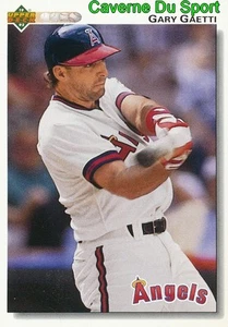 321 GARY GAETTI CALIFORNIA ANGELS BASEBALL CARD UPPER DECK 1992 - Bild 1 von 1