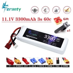 3s 11.1v 3300mAh 60/80C LiPo Battery w/ Deans T Plug for RC FPV Drone Car - Bild 1 von 5