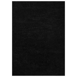 LEATHERGRAIN 230gsm A4 BLACK BINDING COVERS PACK 25 Sheets - Picture 1 of 1