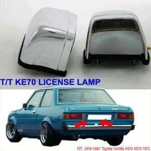 FOR Toyota Corolla KE70 TE70 79-87 Chrome Pair License Rear Lamp RETRO Classic - Picture 1 of 3