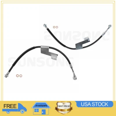 Mangueira hidráulica de freio dianteiro Sunsong 2x para Chevrolet Express 2500 1996~2002 - Imagem 1 de 4