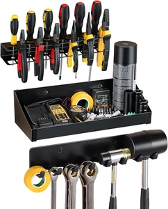 Wall Mount Hand Tool Organizer - Screwdriver Pliers Organizer, Hammer Holder - Picture 1 of 6