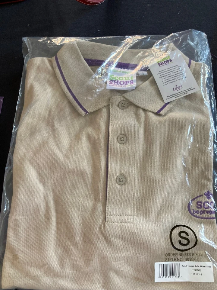 Scouts Adult Network Unisex Polo Shirt Stone - Size  S - Image 1 of 1