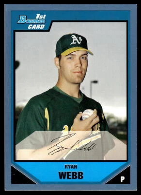 2007 Bowman #BP110 Ryan Webb Prospects Blue SN Card - Image 1 of 2