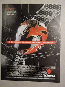 * ADVERTISING PUBBLICITA' CASCHI DAINESE sicurezza totale  -- 1998 - Foto 1 di 1