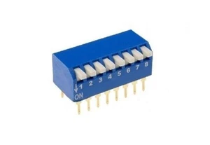 Interruttore dip switch verticale a 8 contatti vie poli pin commutatore dil - Imagen 1 de 1