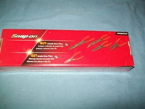 NEW Snap-on™ LONGNOSE5 5pc Needle Nose Pliers Orange 411CF 96CF 97CF 911CF - Picture 1 of 6