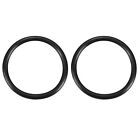 2pcs Black 22mm OD 1.9mm Thickness Sealing Ring O-shape Rubber Grommet