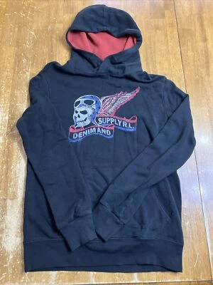 Sudadera con Capucha Denim & Supply Para Hombre Pequeña Calavera Alas Moto Ralph Lauren Sudadera Foto 1 de 4
