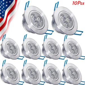 10PC 9W LED Downlight Spotlight Recessed Ceiling Light Bulb Lamp With Driver - Picture 1 of 9