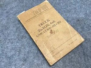 TM 9-801 WAR DEPT 1944 TRUCK REPAIR MANUAL 2 1/2 TON 6X6 GMC CCKW-352 & 353 - Picture 1 of 8