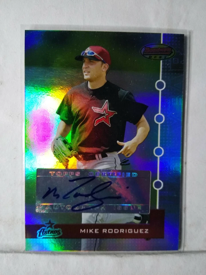 2005 Bowman's Best Baseball #107 Mike Rodriguez AUTO 681/974 Astros MINT F3989 - Image 1 of 1