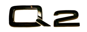 Original Audi Q2 Schriftzug schwarz Tuning Exclusive Black Edition Emblem Logo - Bild 1 von 2