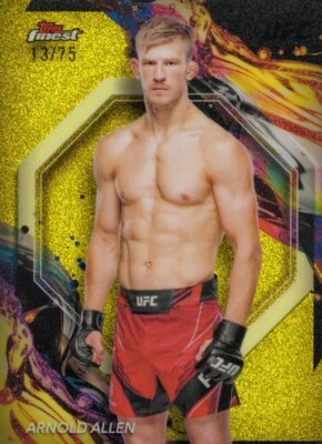 2024 Topps Finest UFC Arnold Allen /75 Gold Shimmer Uncommon #116 - Image 1 of 2